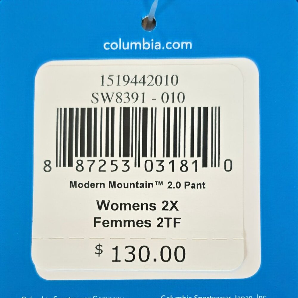 Womens 2X Ski Pant Modern Mountain 2.0 Black Waterproof Adjustable Waistband - Picture 2 of 9